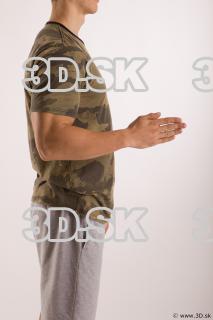 Arm flexing reference of clothed Timothy 0013